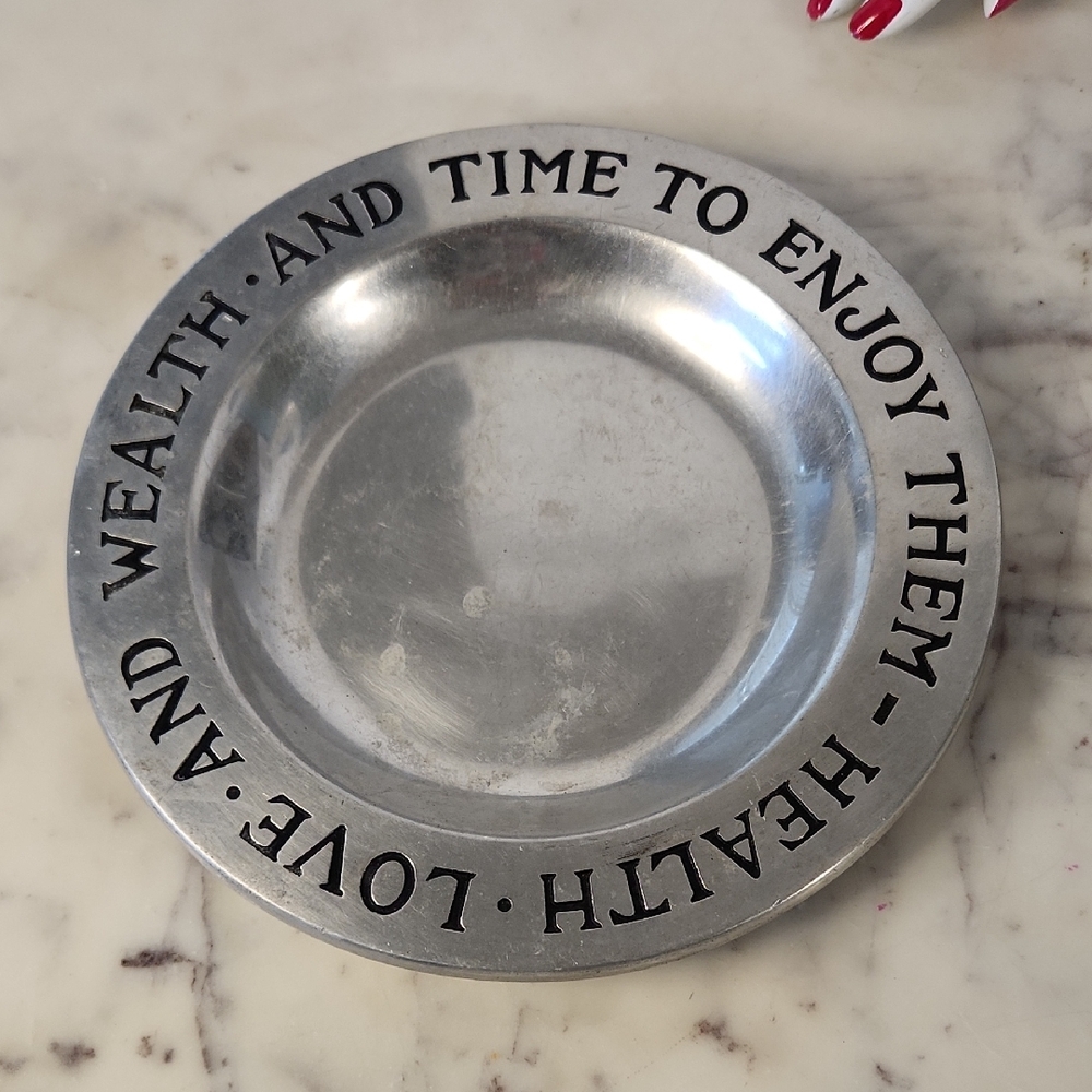Vintage | Wilton Silver Pewter Decorative Plate
